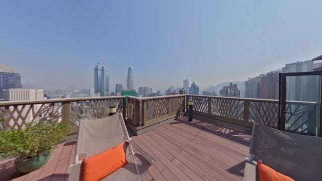 西半山 Castle One By V 30樓B室複式連天台_2_天台 (1)