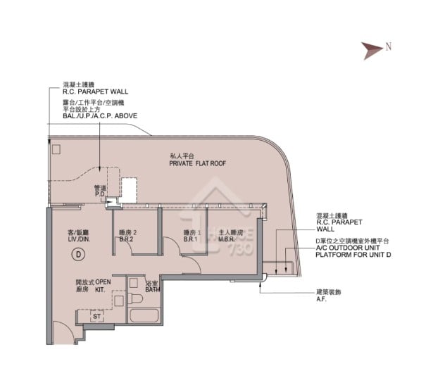 PARK SILICON 3房平面圖 5