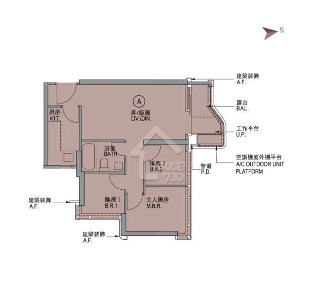 PARK SILICON 3房平面圖 4
