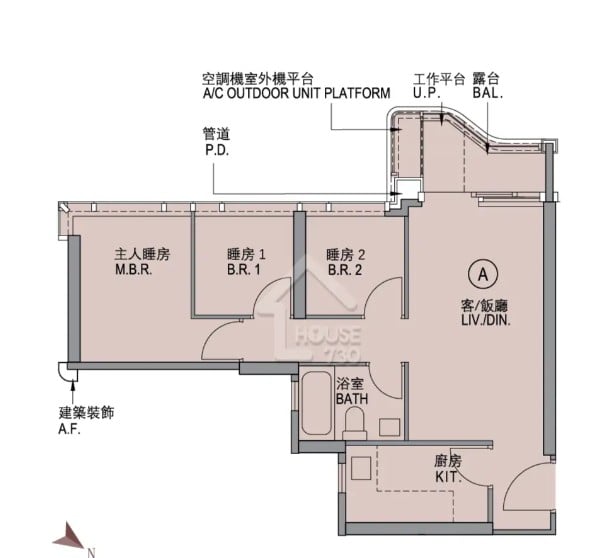 PARK SILICON 3房平面圖 3